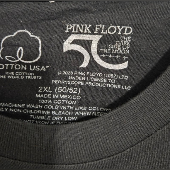 PINK FLOYD Men T-SHIRT *THE DARKSIDE OF THE MOON* 2XL - Picture 3 of 3